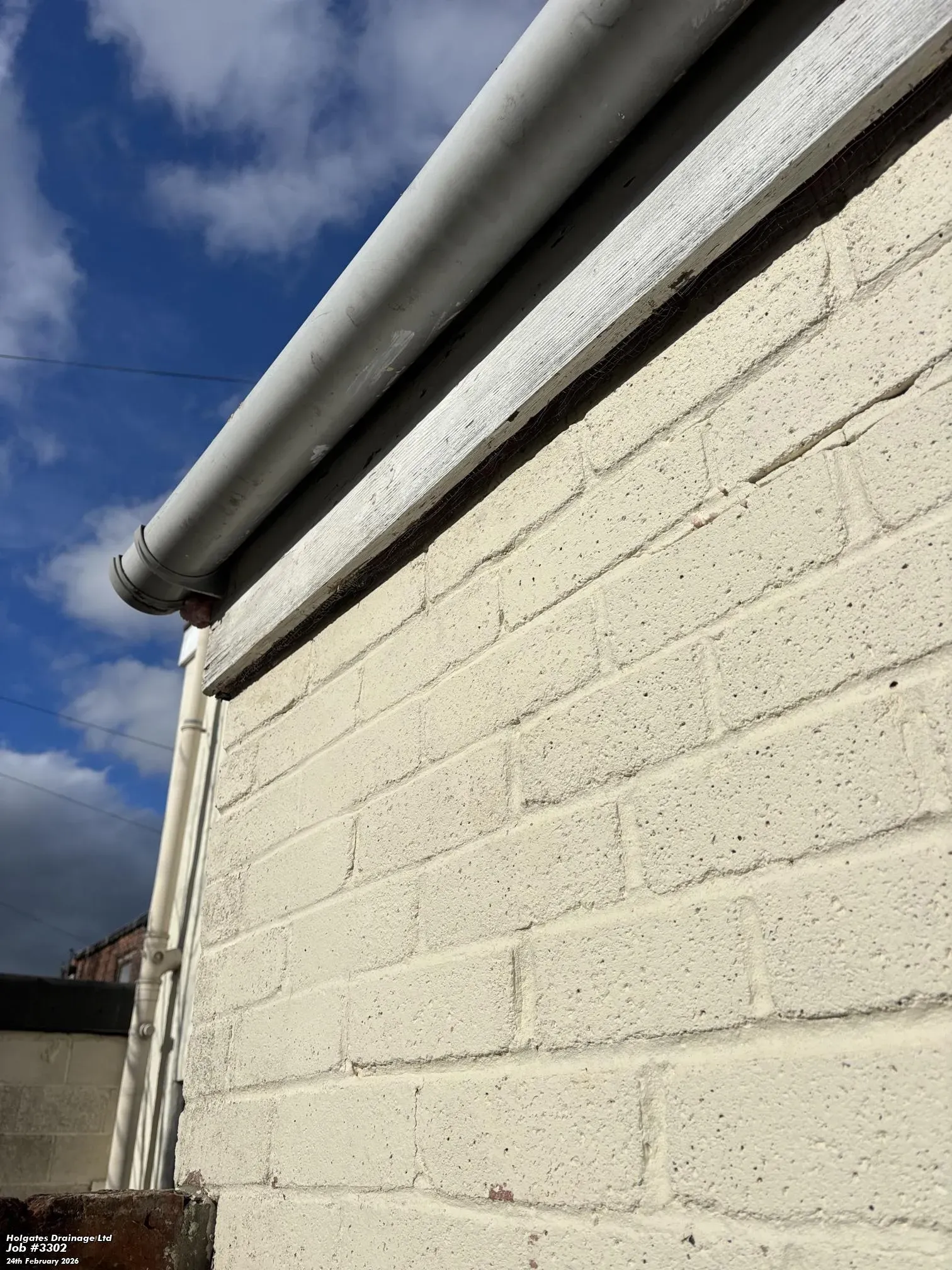 Professional bird proofing mesh installed on the eaves of a residential building in Blackburn by Pest Medic.